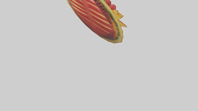 Fruit Garnish model Low-poly 3D model 7