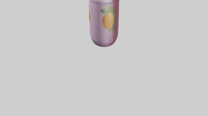 Fruit Juice Bottle model Low-poly 3D model 6