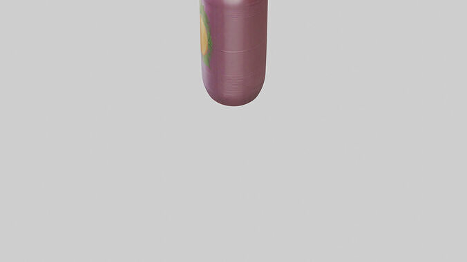 Fruit Juice Bottle model Low-poly 3D model 4