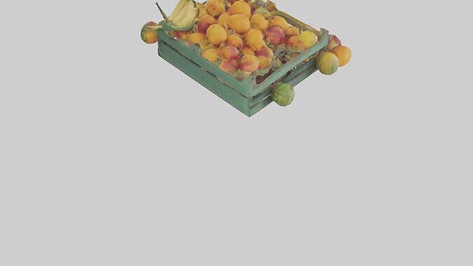 Fruit Stand model Low-poly 3D model 5