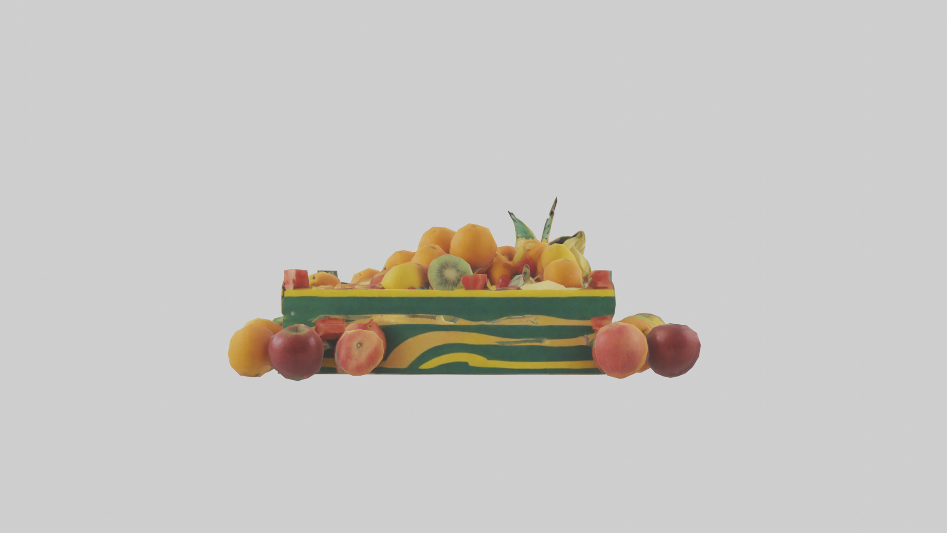 Fruit Stand model Low-poly 3D model_9
