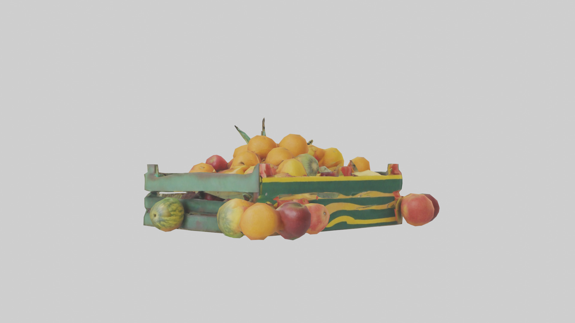 Fruit Stand model Low-poly 3D model_11