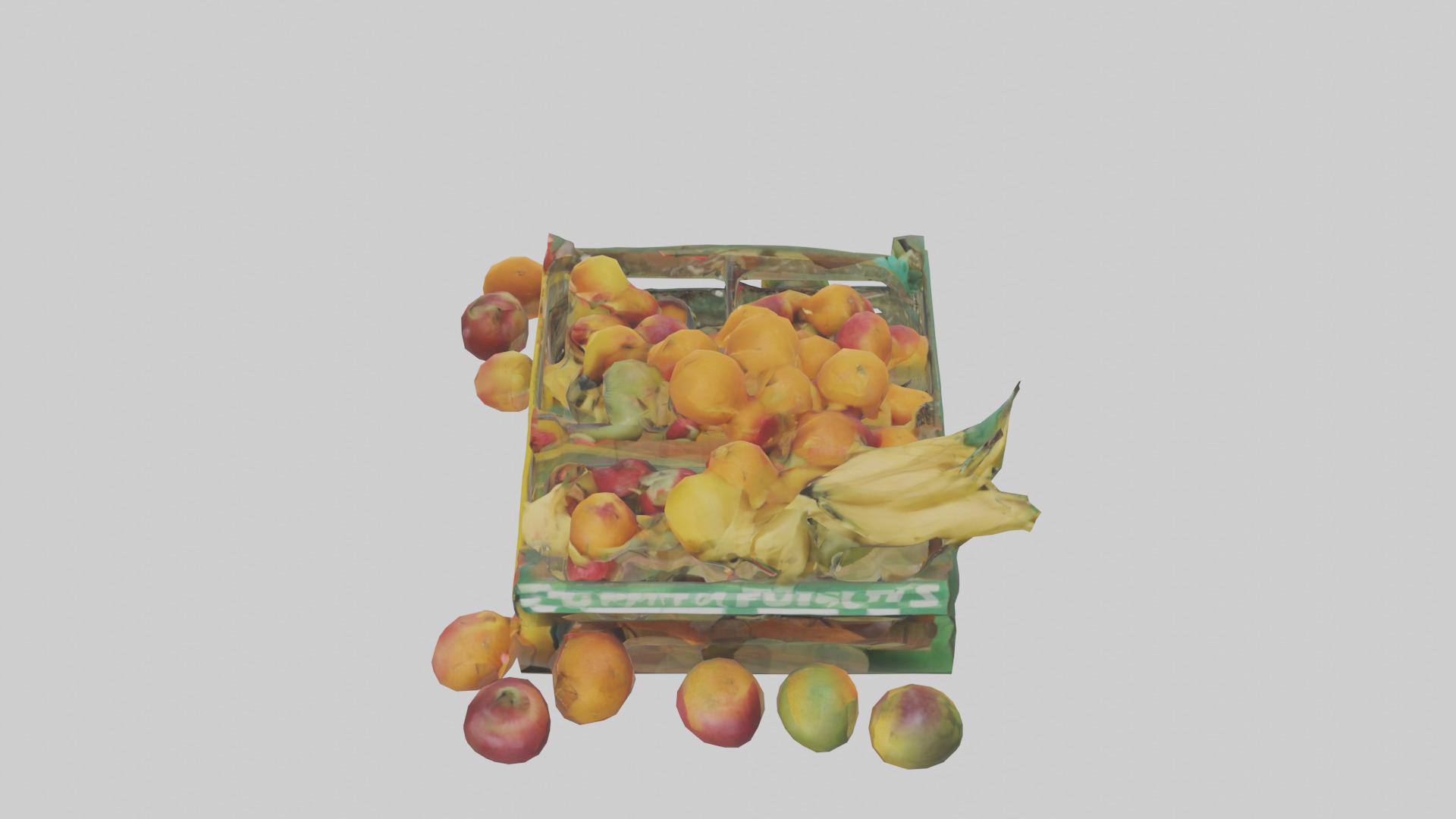 Fruit Stand model Low-poly 3D model_17