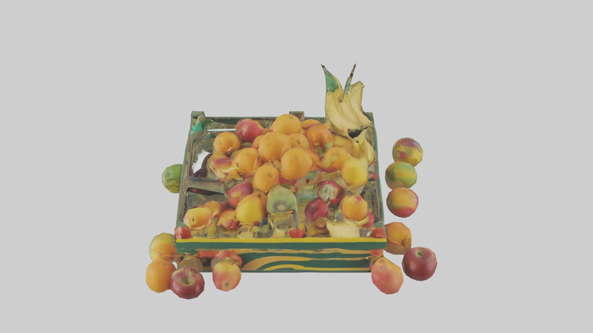 Fruit Stand model Low-poly 3D model_16