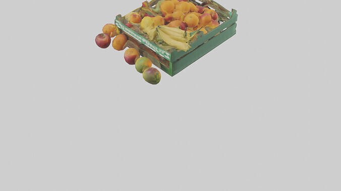 Fruit Stand model Low-poly 3D model 4