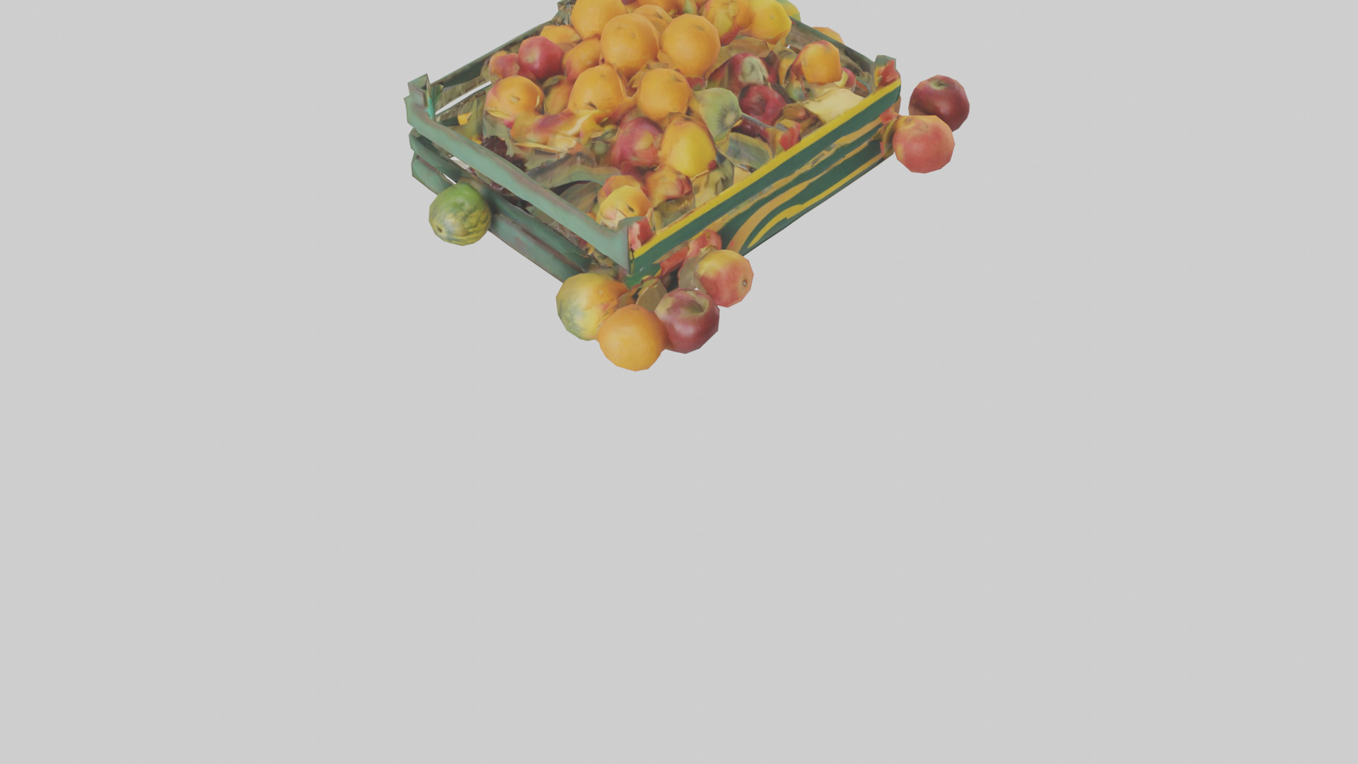 Fruit Stand model Low-poly 3D model_6