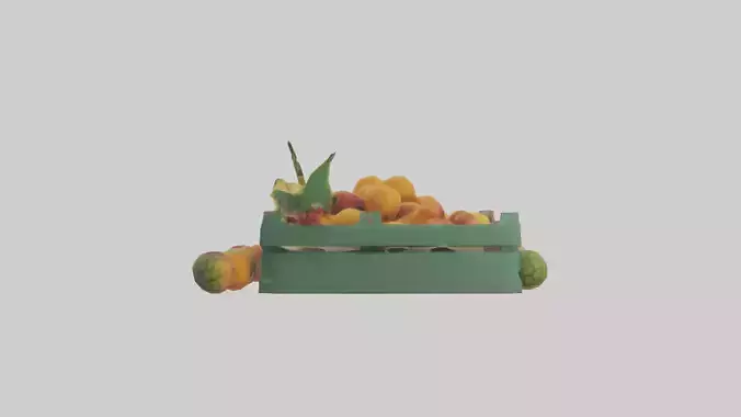 Fruit Stand model Low-poly 3D model Fruit Stand model Low-poly 3D model