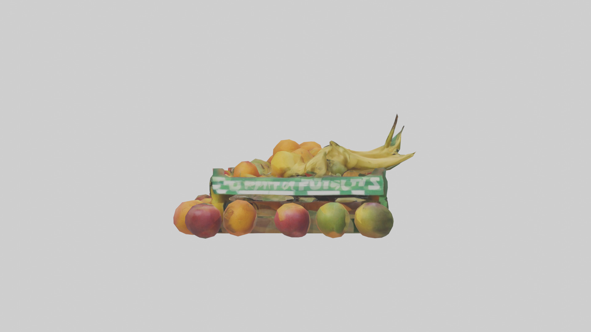 Fruit Stand model Low-poly 3D model_12
