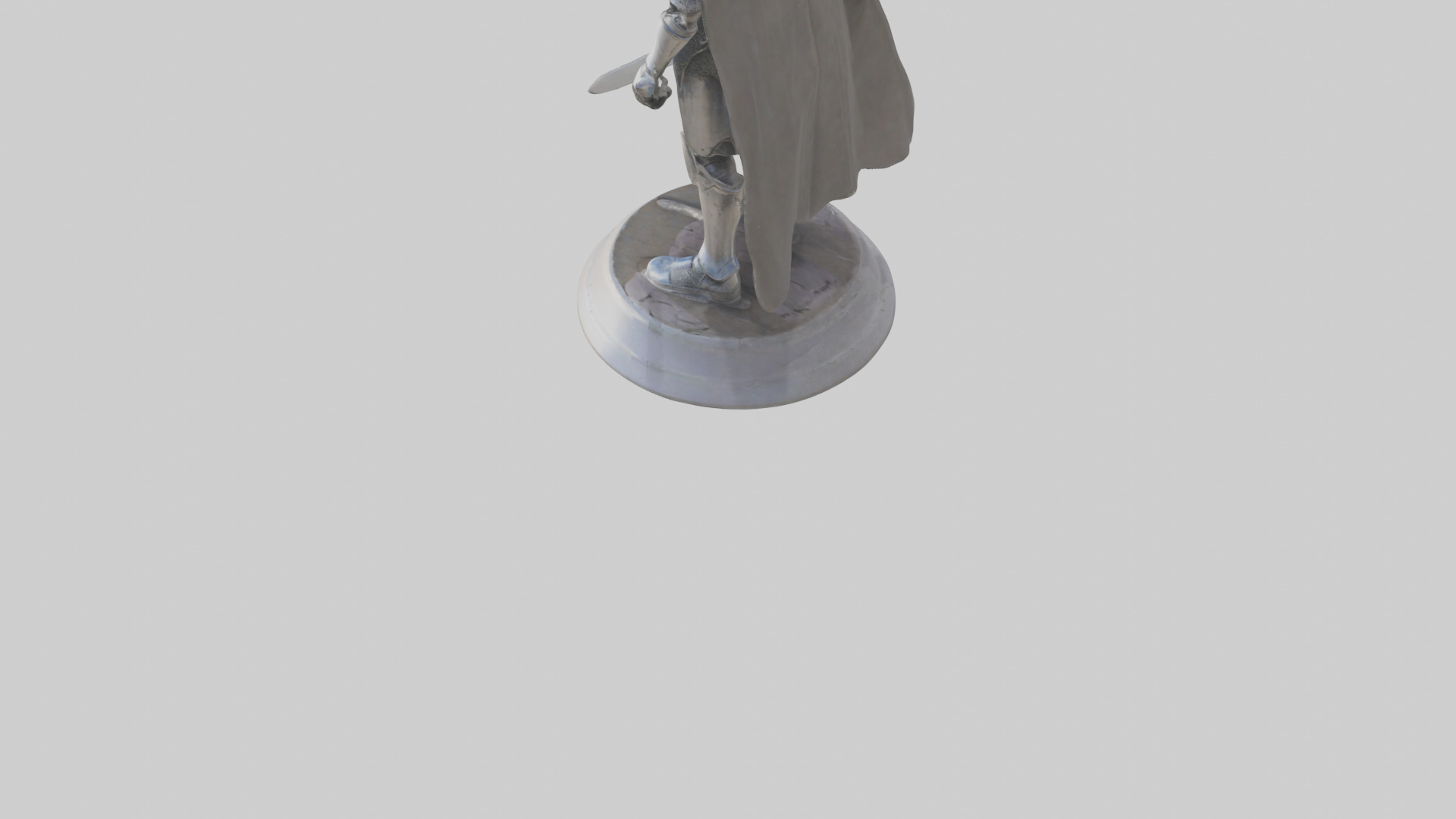 Future Knight statue model Low-poly 3D model_6