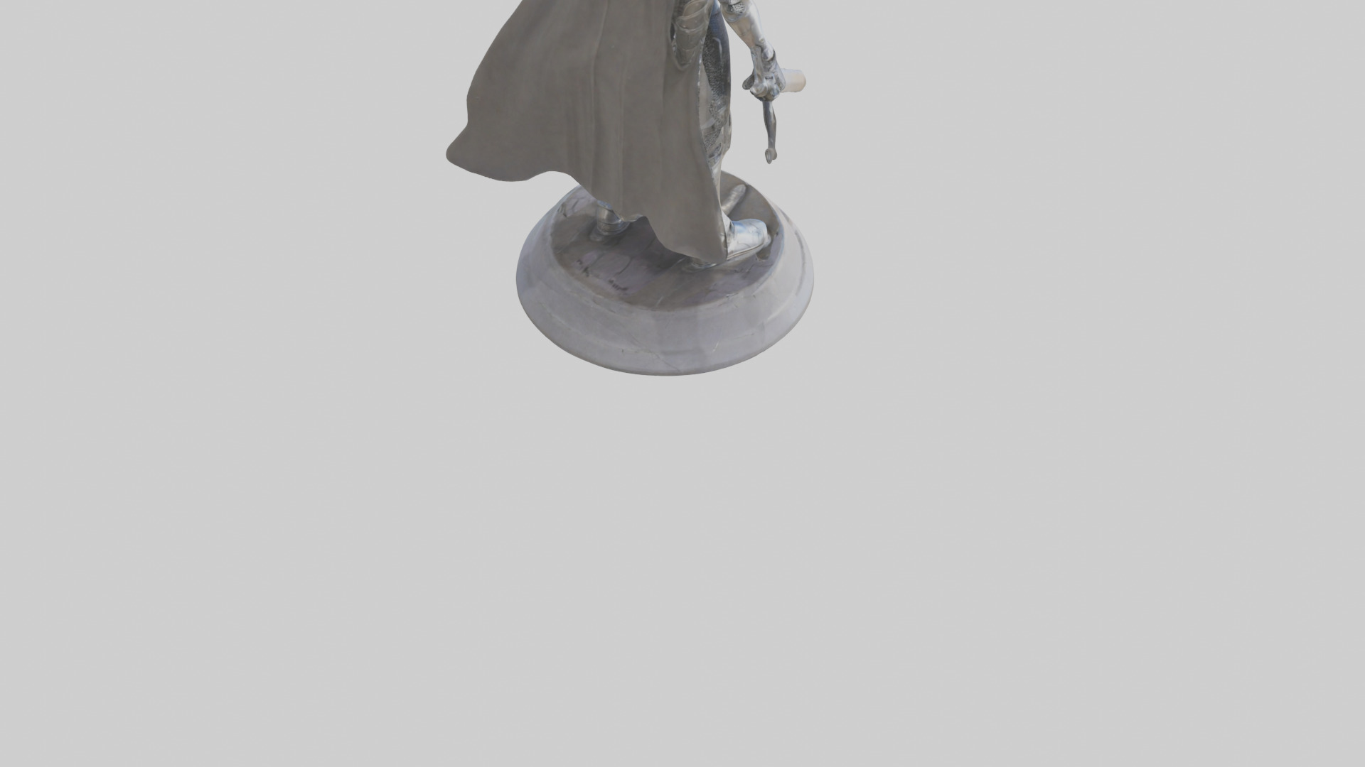 Future Knight statue model Low-poly 3D model_7