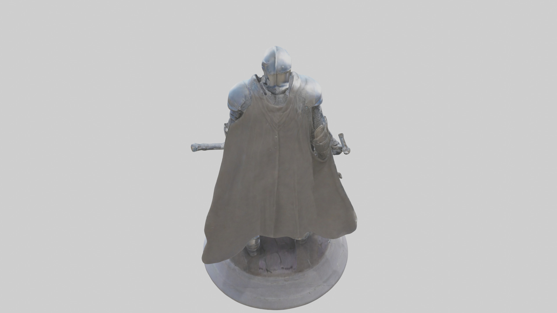 Future Knight statue model Low-poly 3D model_15