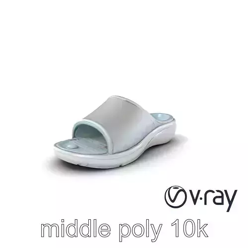 Futuristic Reflexology Slide Sandals model pack