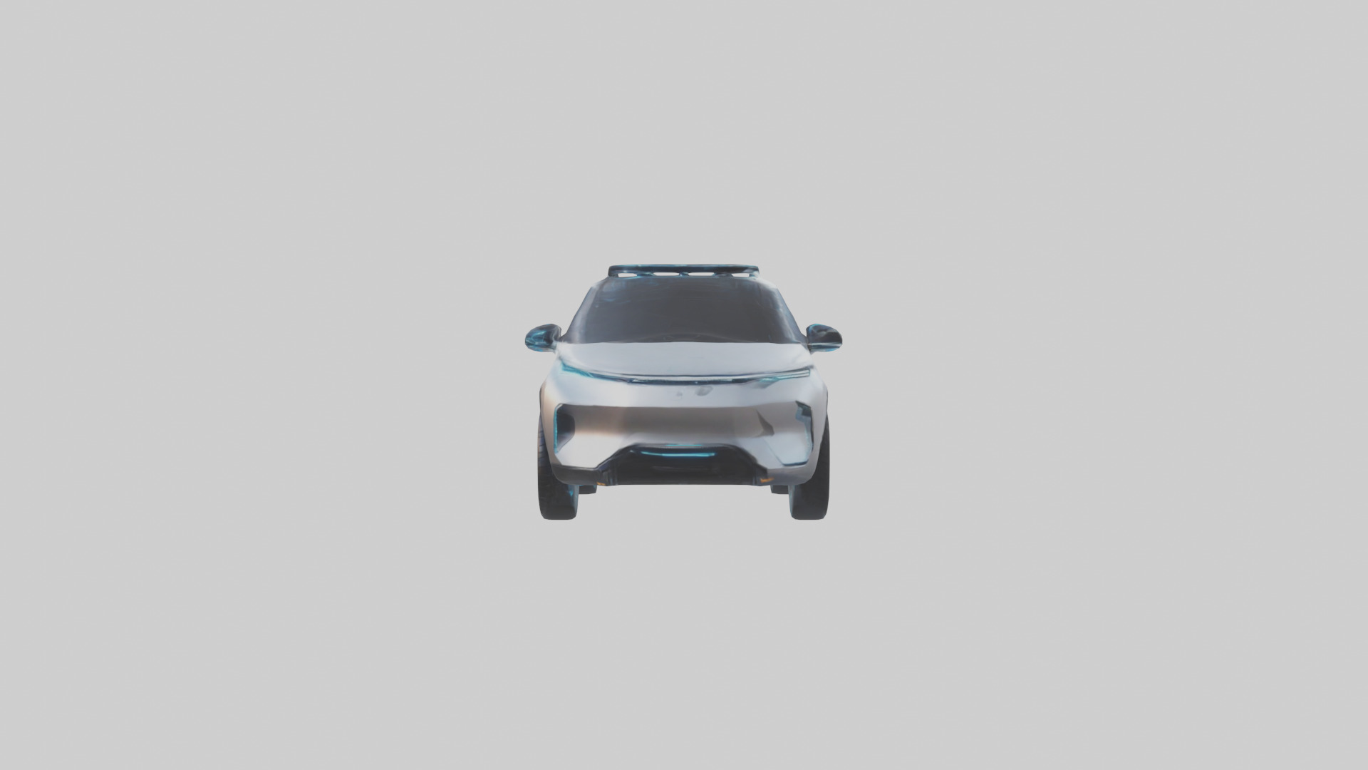 Futuristic Autonomous SUV model Low-poly 3D model_13
