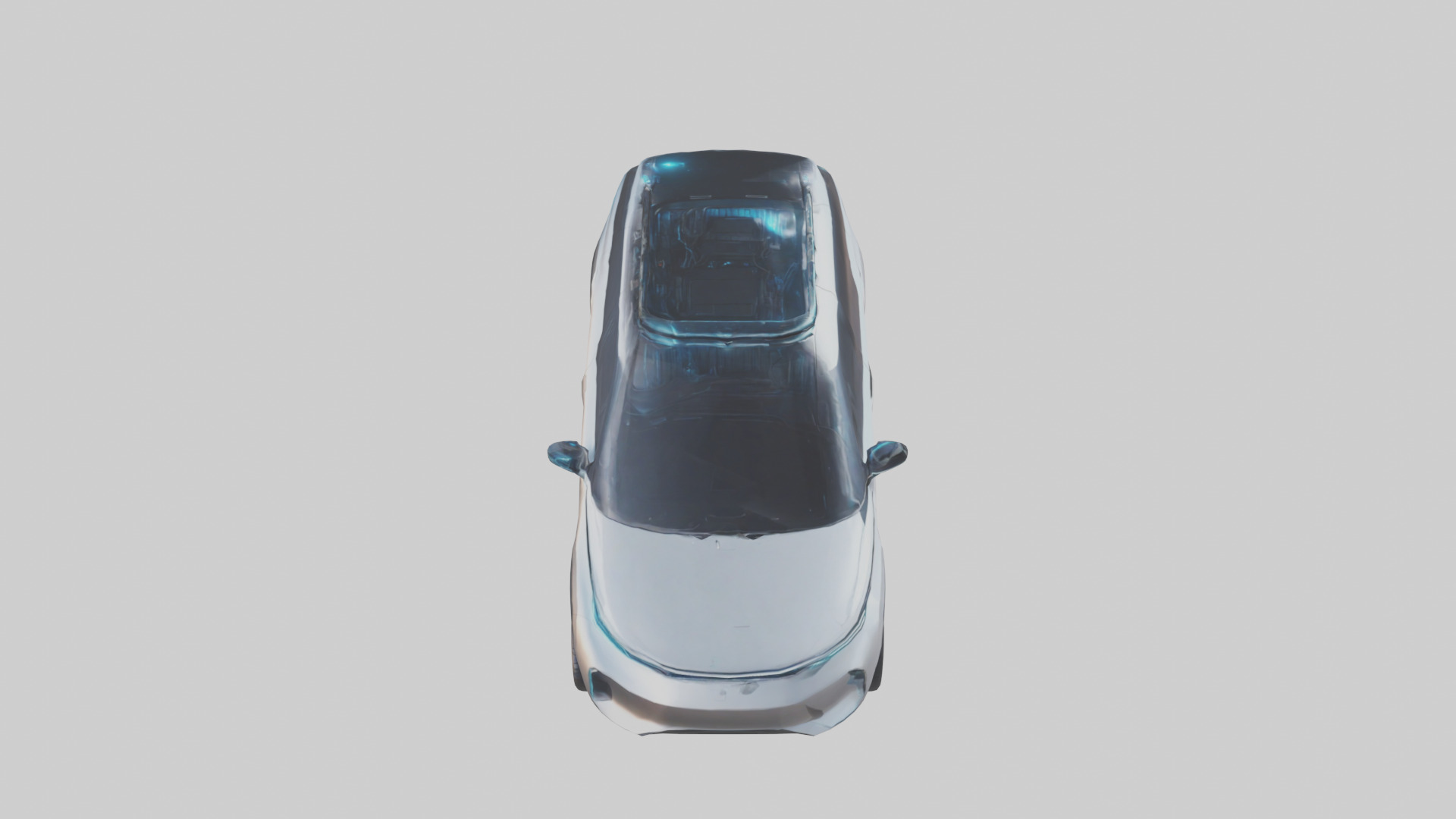 Futuristic Autonomous SUV model Low-poly 3D model_18