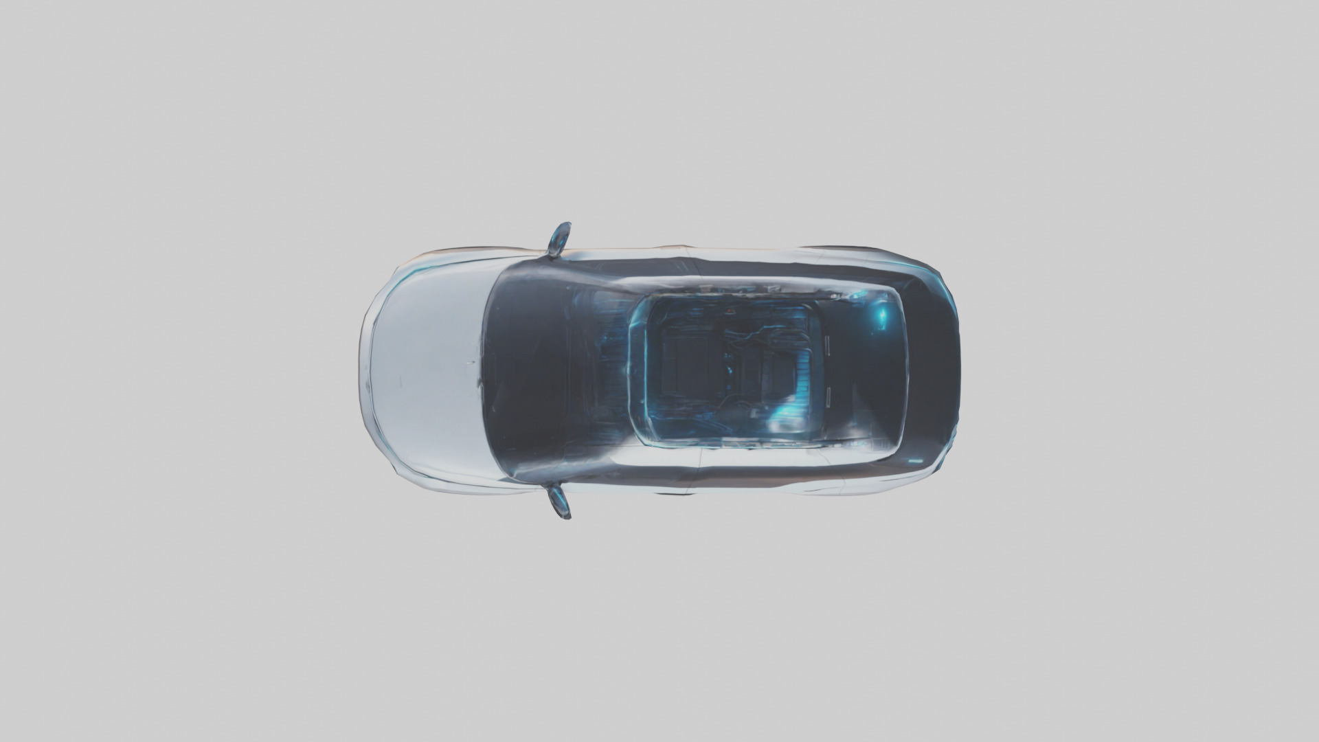 Futuristic Autonomous SUV model Low-poly 3D model_14