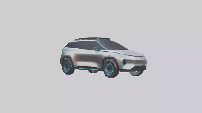 Futuristic Autonomous SUV model