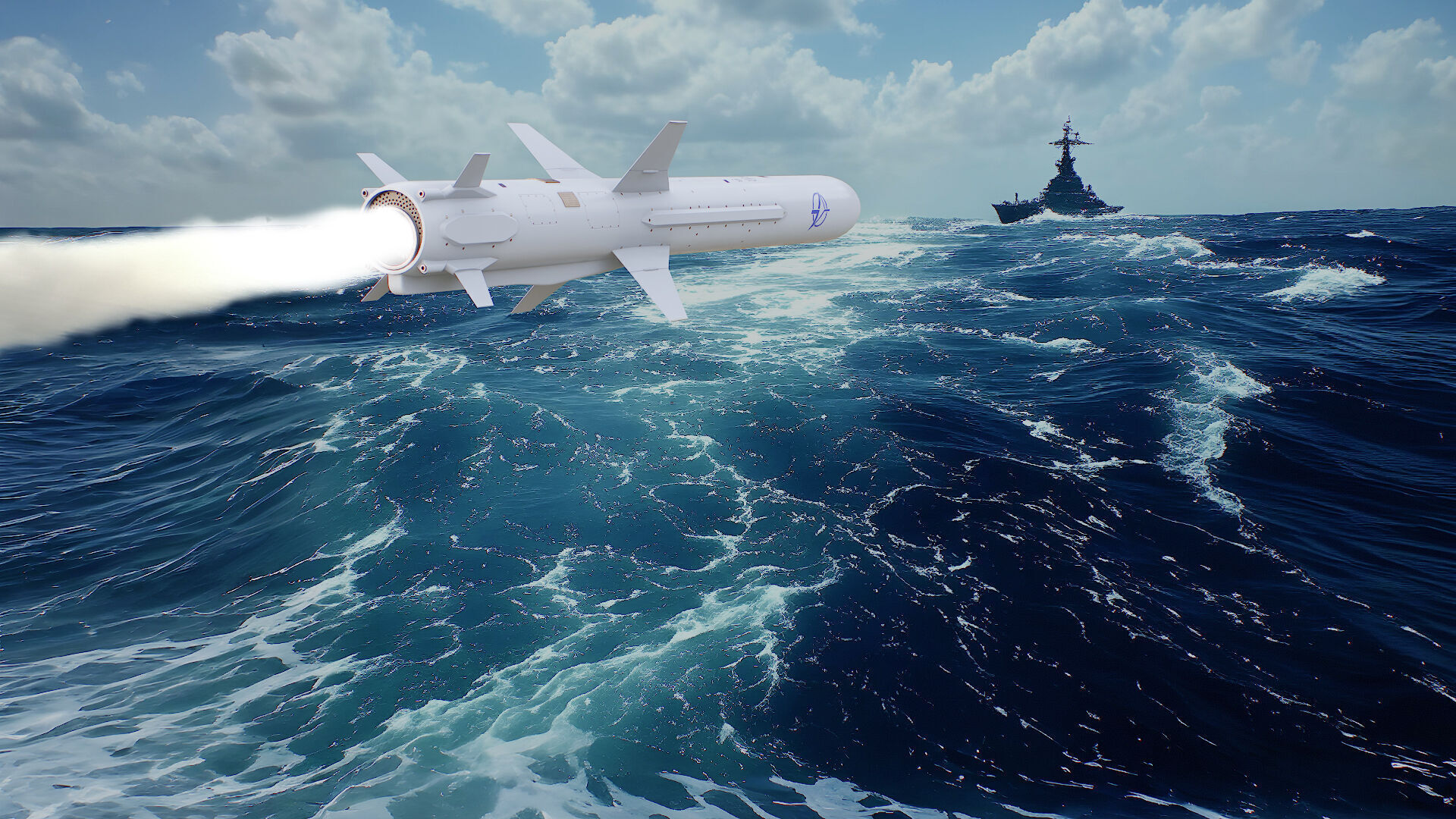 Ukrainian subsonic cruise missile R 360 Neptune Low-poly 3D model_4