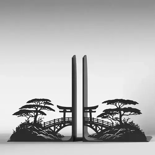 Torii Bookends 3D print model