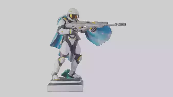 Galactic Hunter statue model