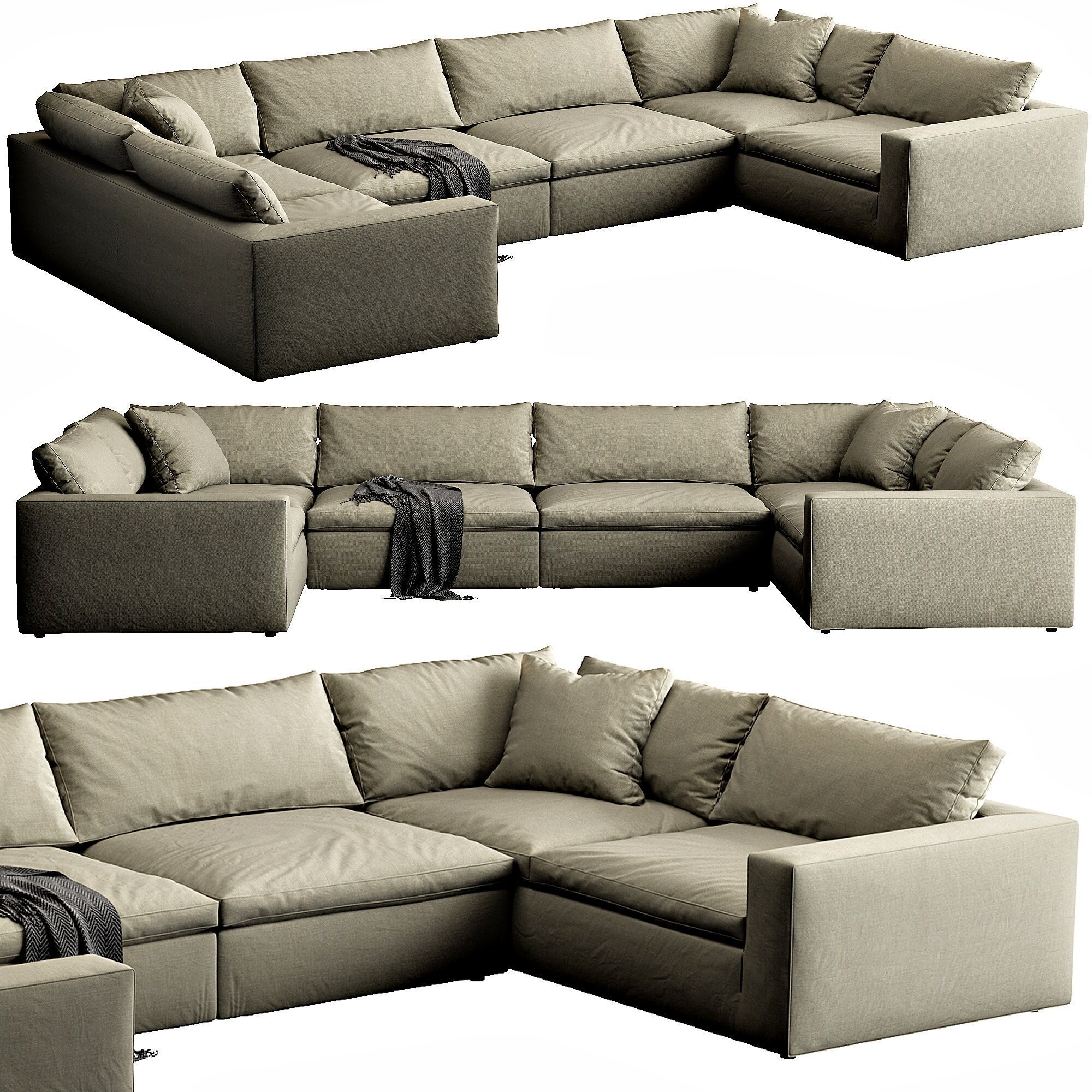 Restoration Hardware Cloud 3D model_2