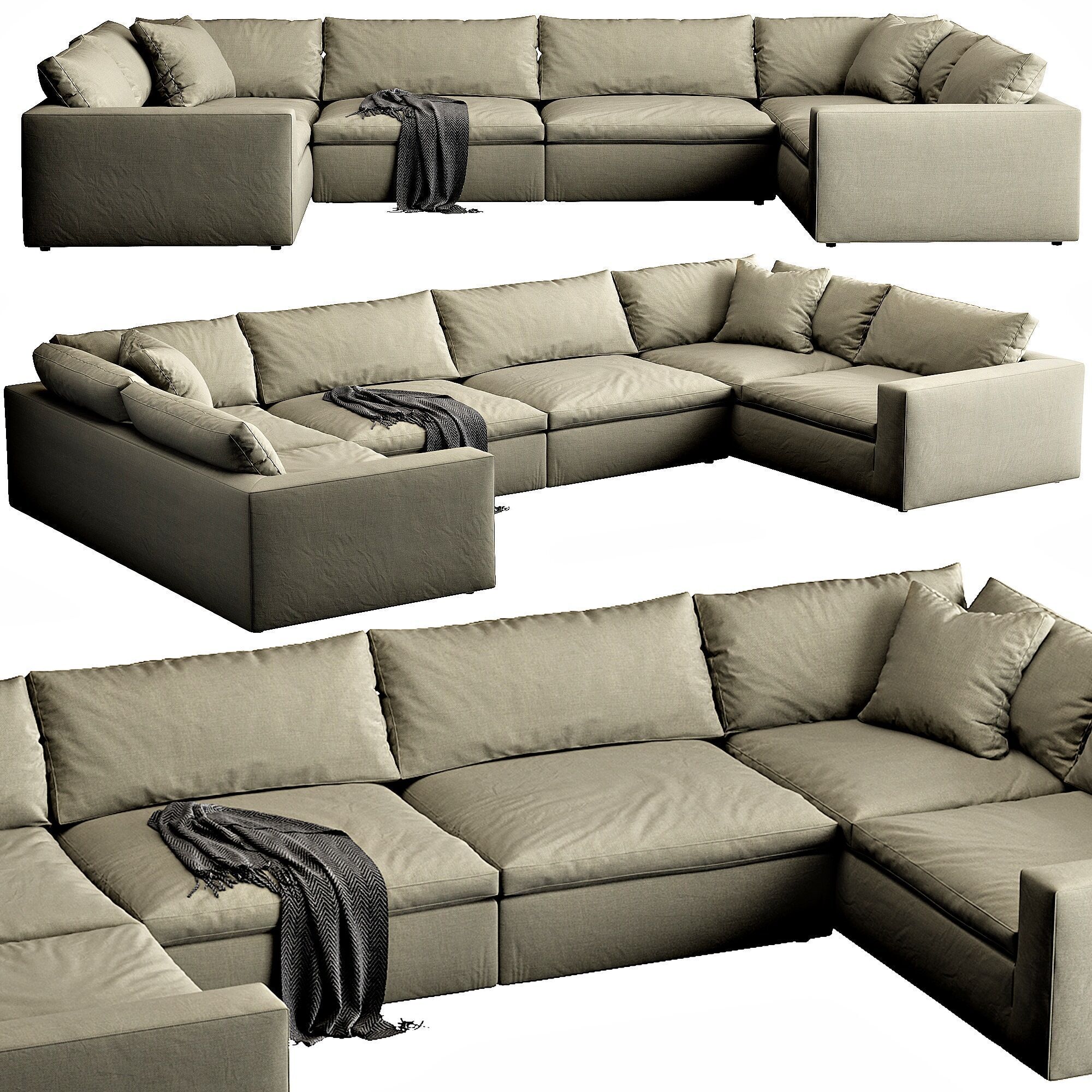 Restoration Hardware Cloud 3D model_6