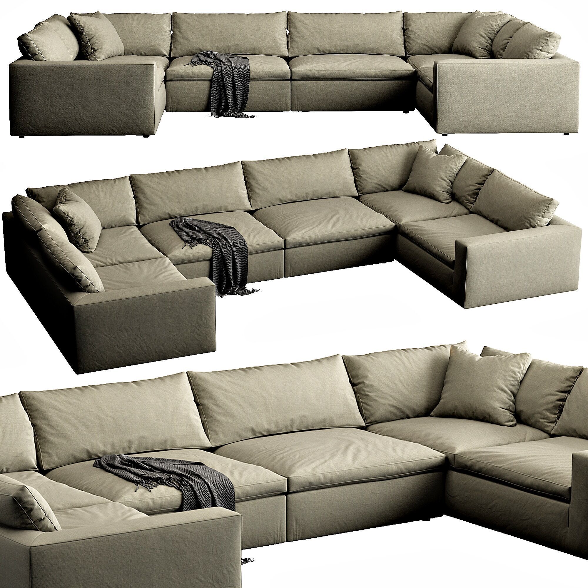 Restoration Hardware Cloud 3D model_5