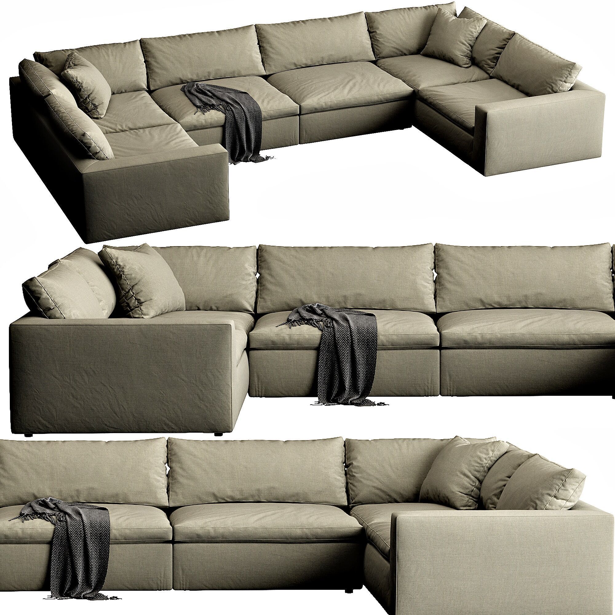 Restoration Hardware Cloud 3D model_4