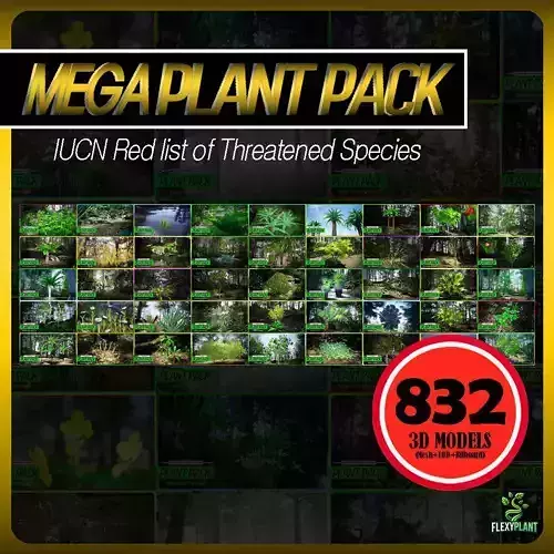 MEGA PLANT PACK - 45 IUCN Red list of Threatened Species 01 Pack