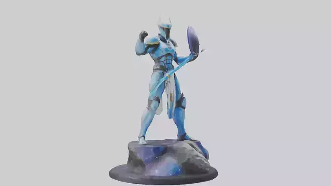Galactic Warrior statue model