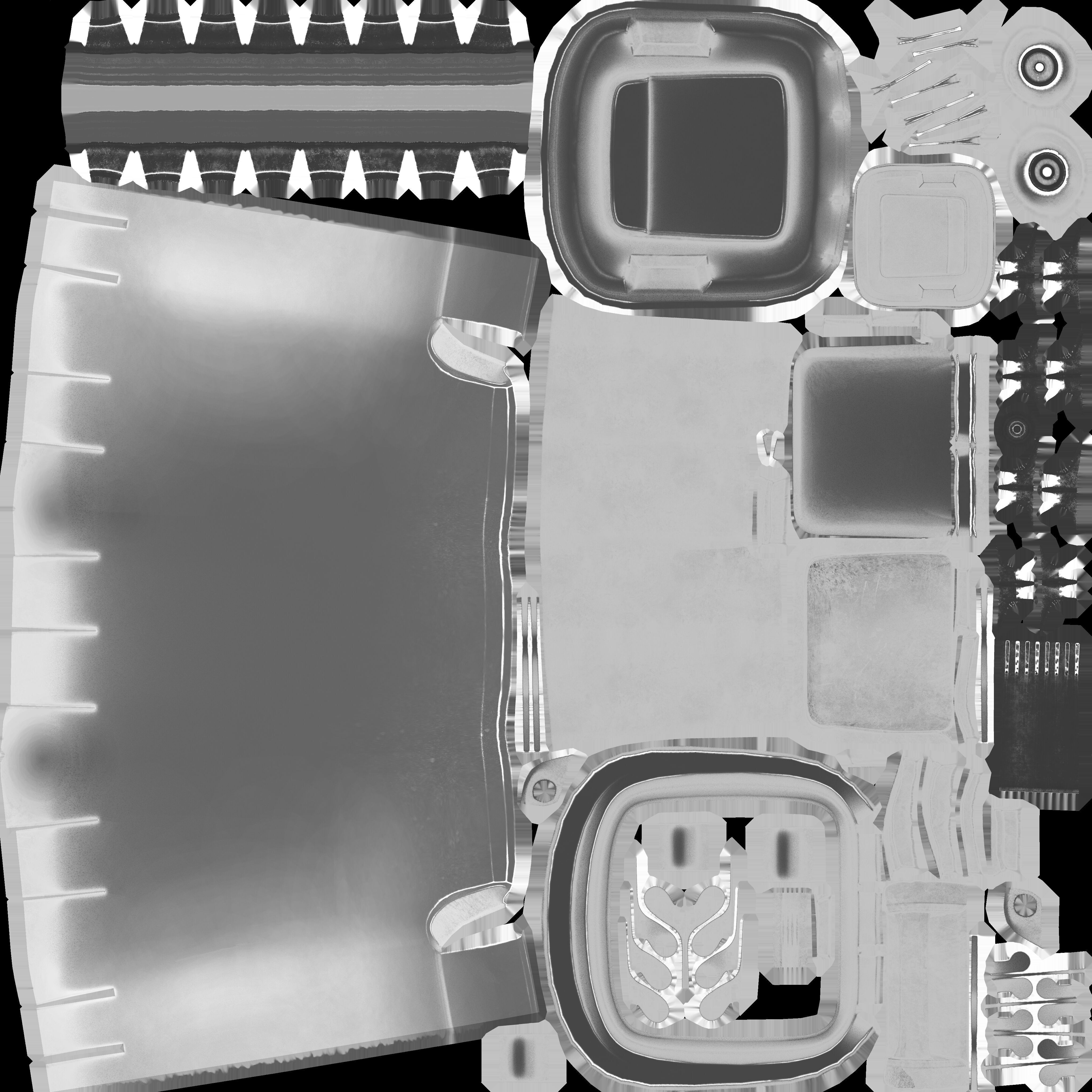 Plastic garbage can blue with wheels 240 L Low-poly 3D model_23