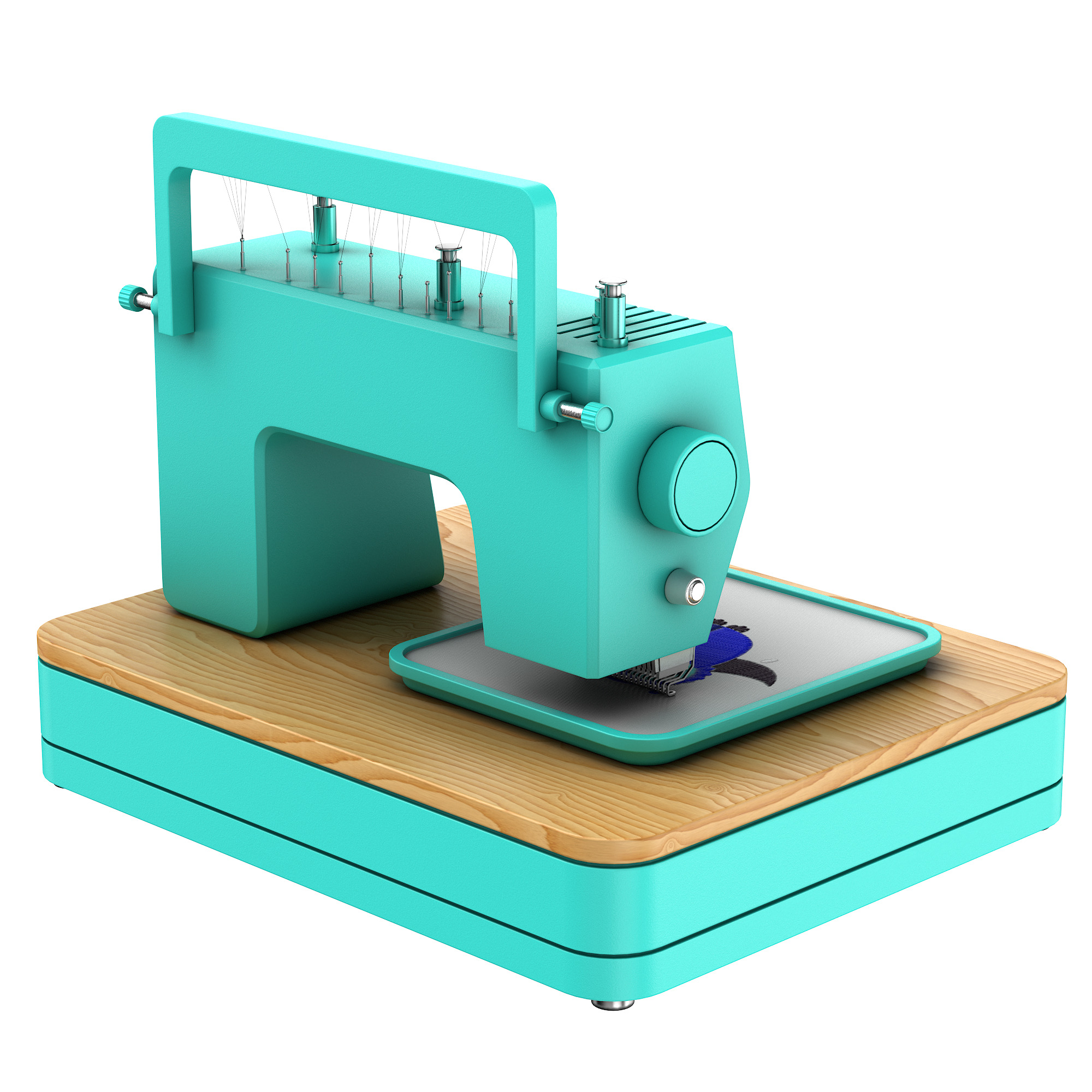 Embroidery machine 3D model_27