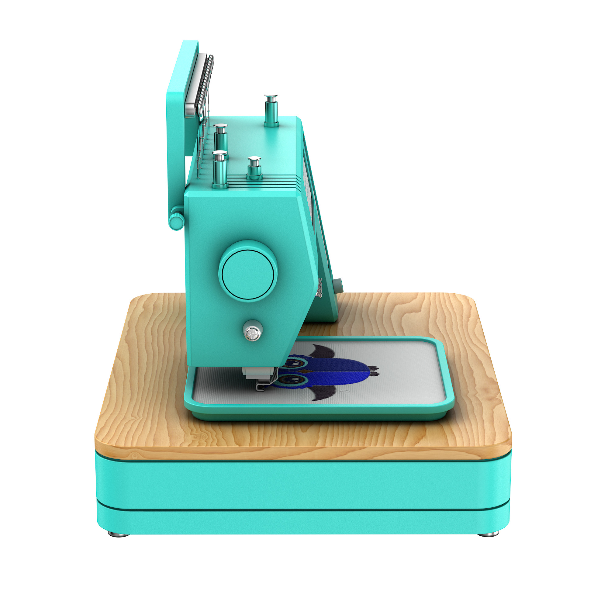 Embroidery machine 3D model_30