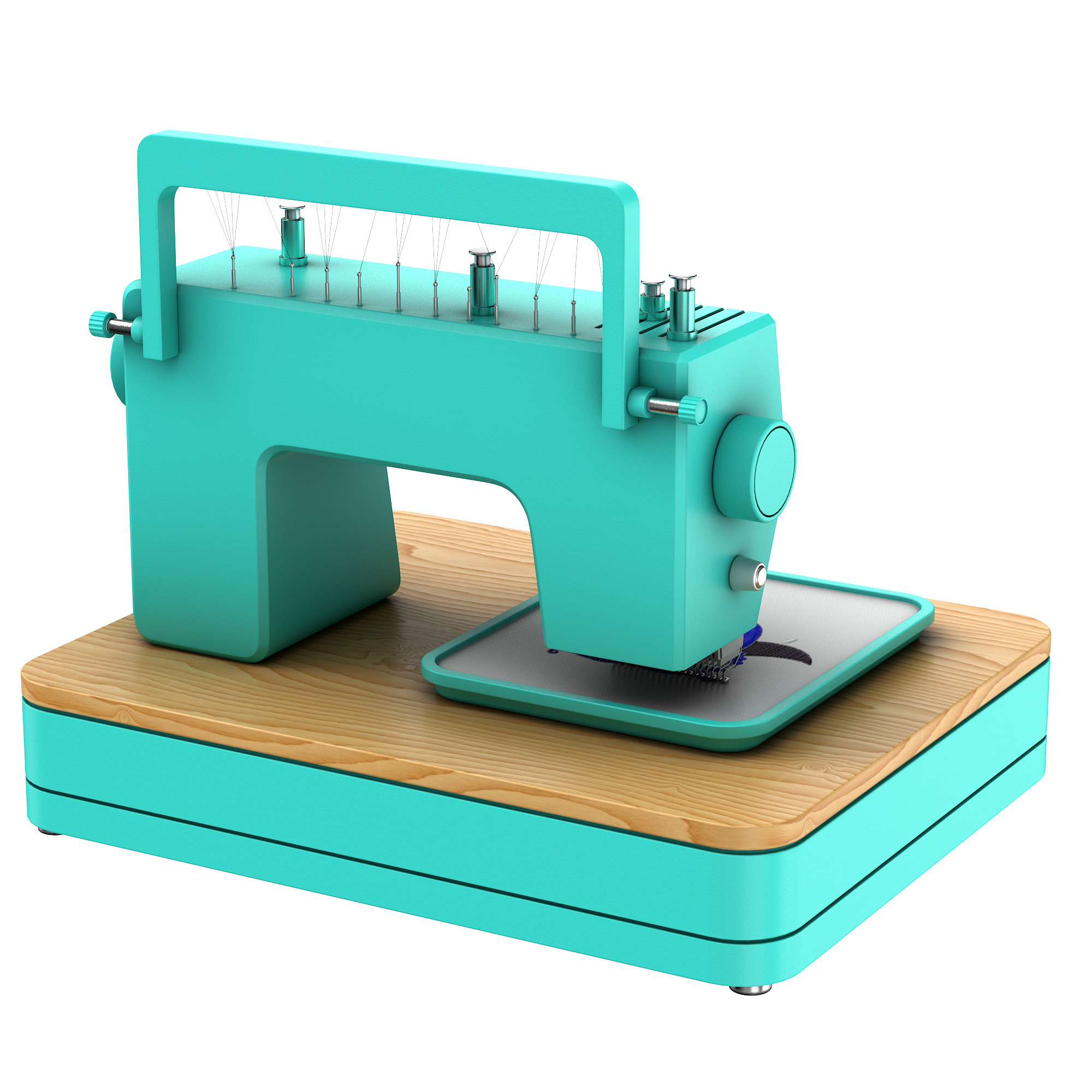 Embroidery machine 3D model_26