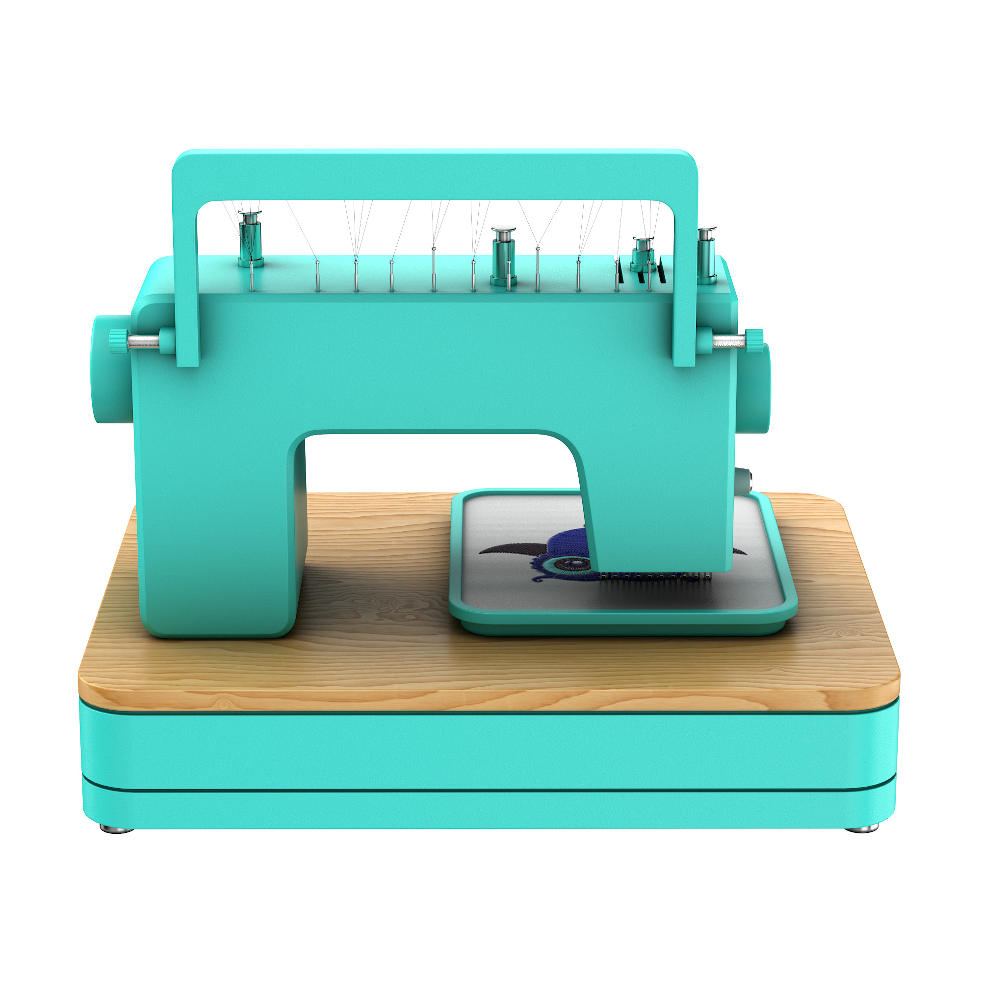 Embroidery machine 3D model_24