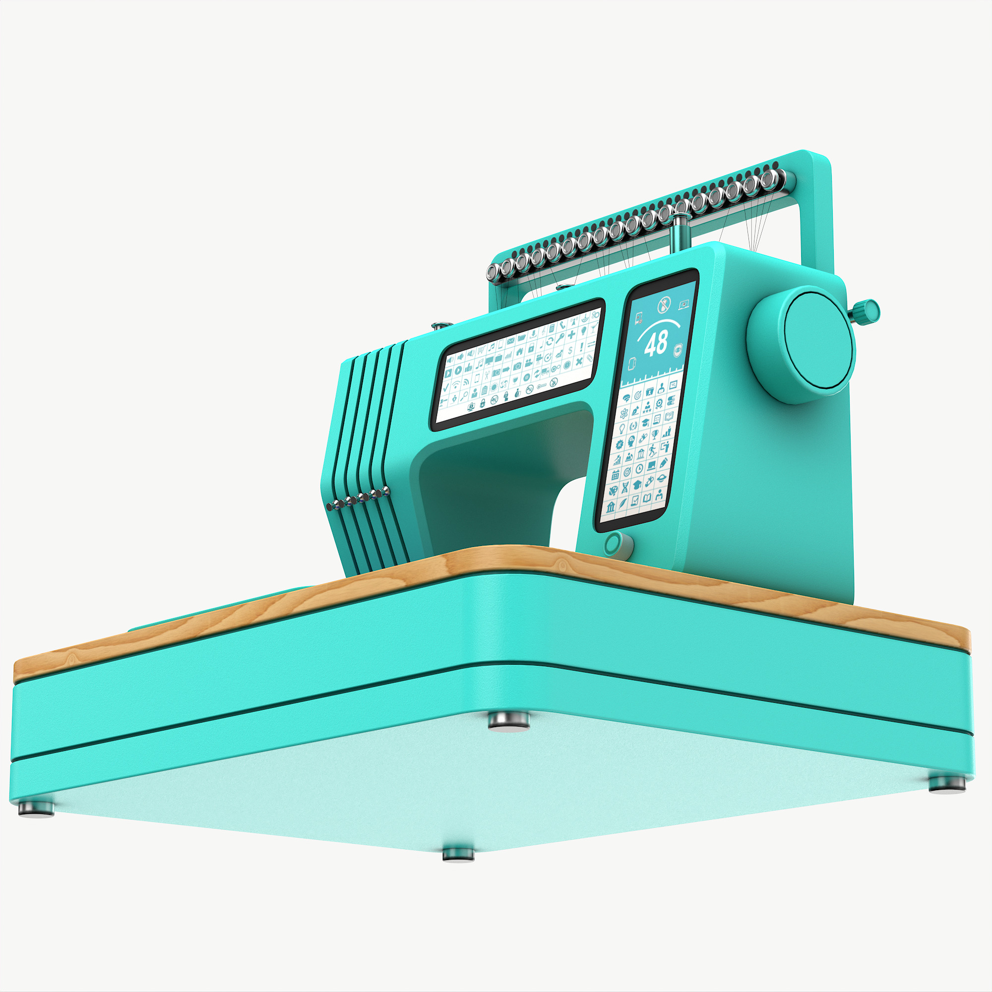 Embroidery machine 3D model_5