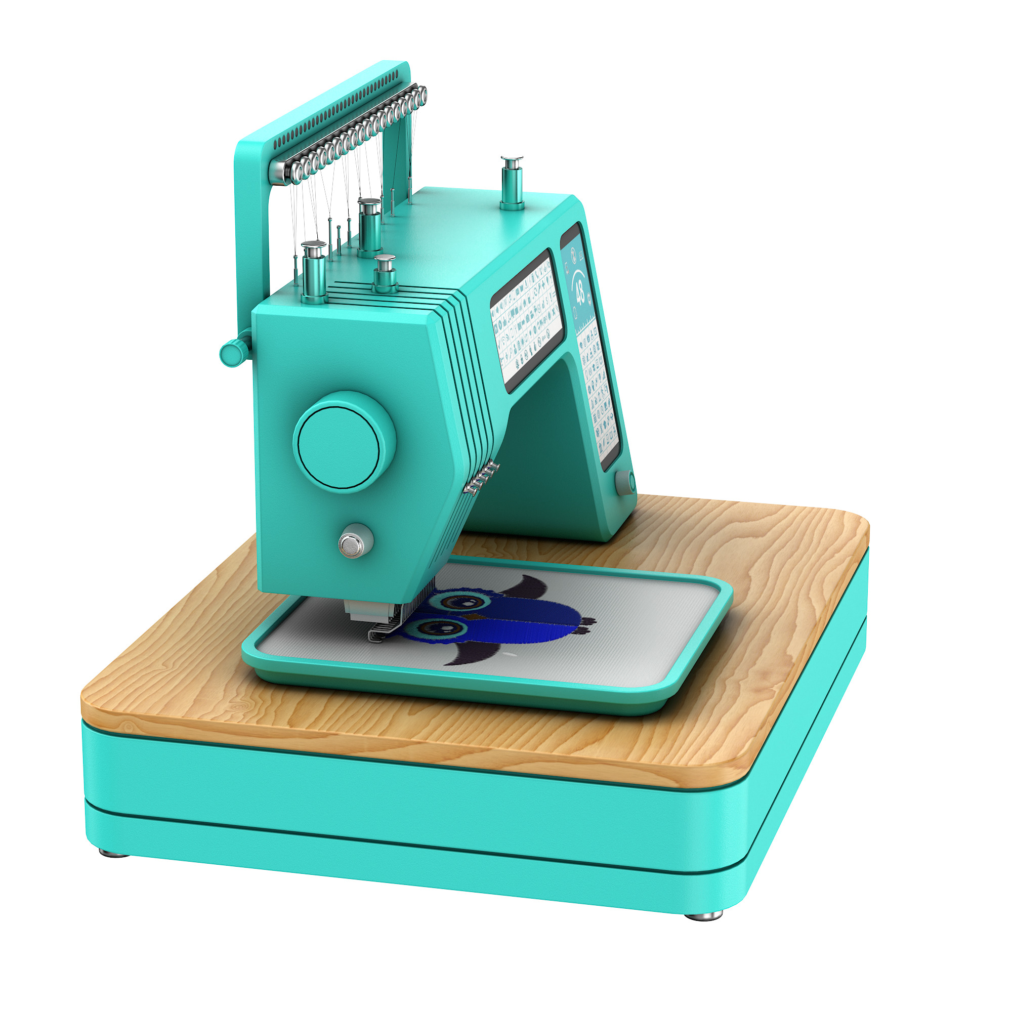 Embroidery machine 3D model_31