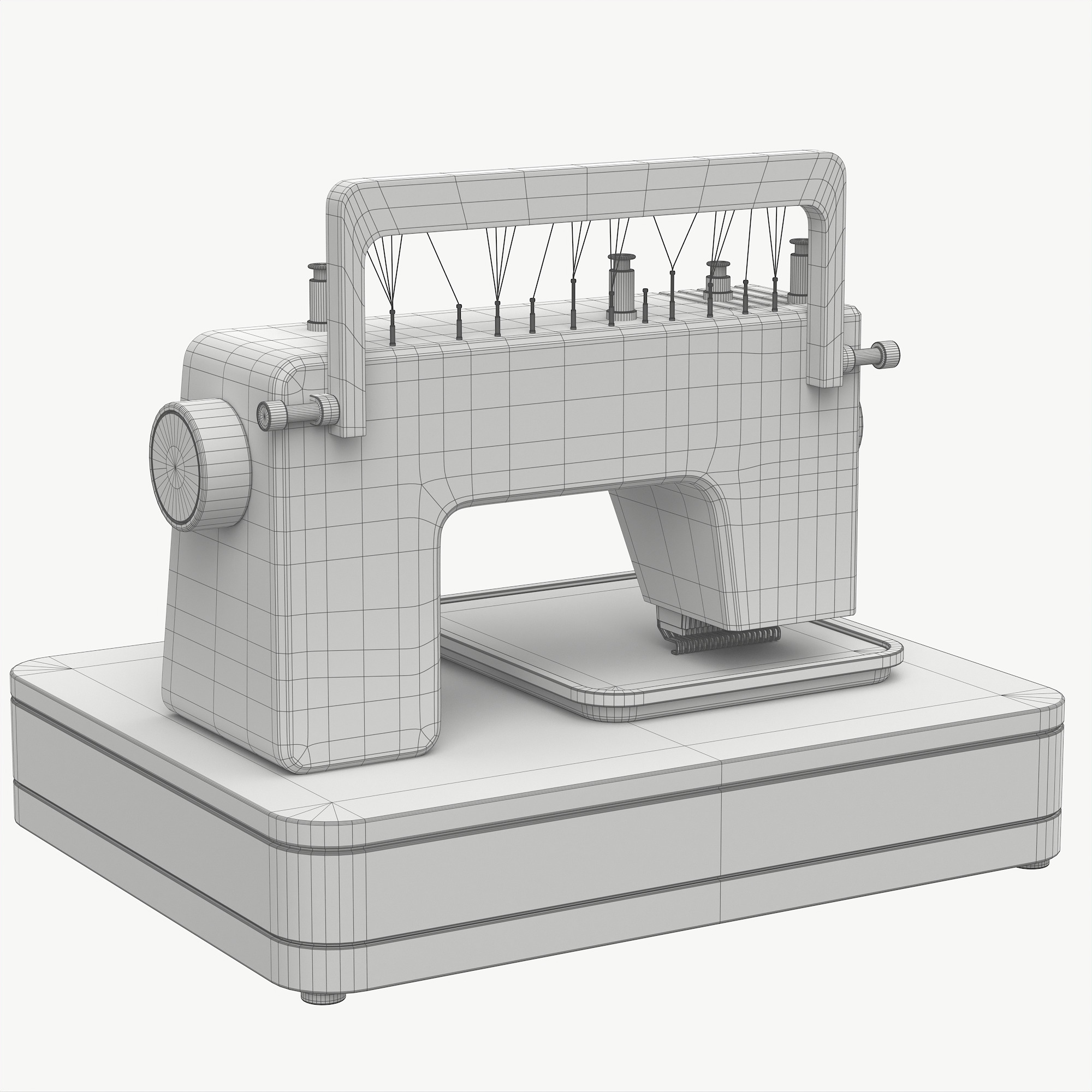 Embroidery machine 3D model_10