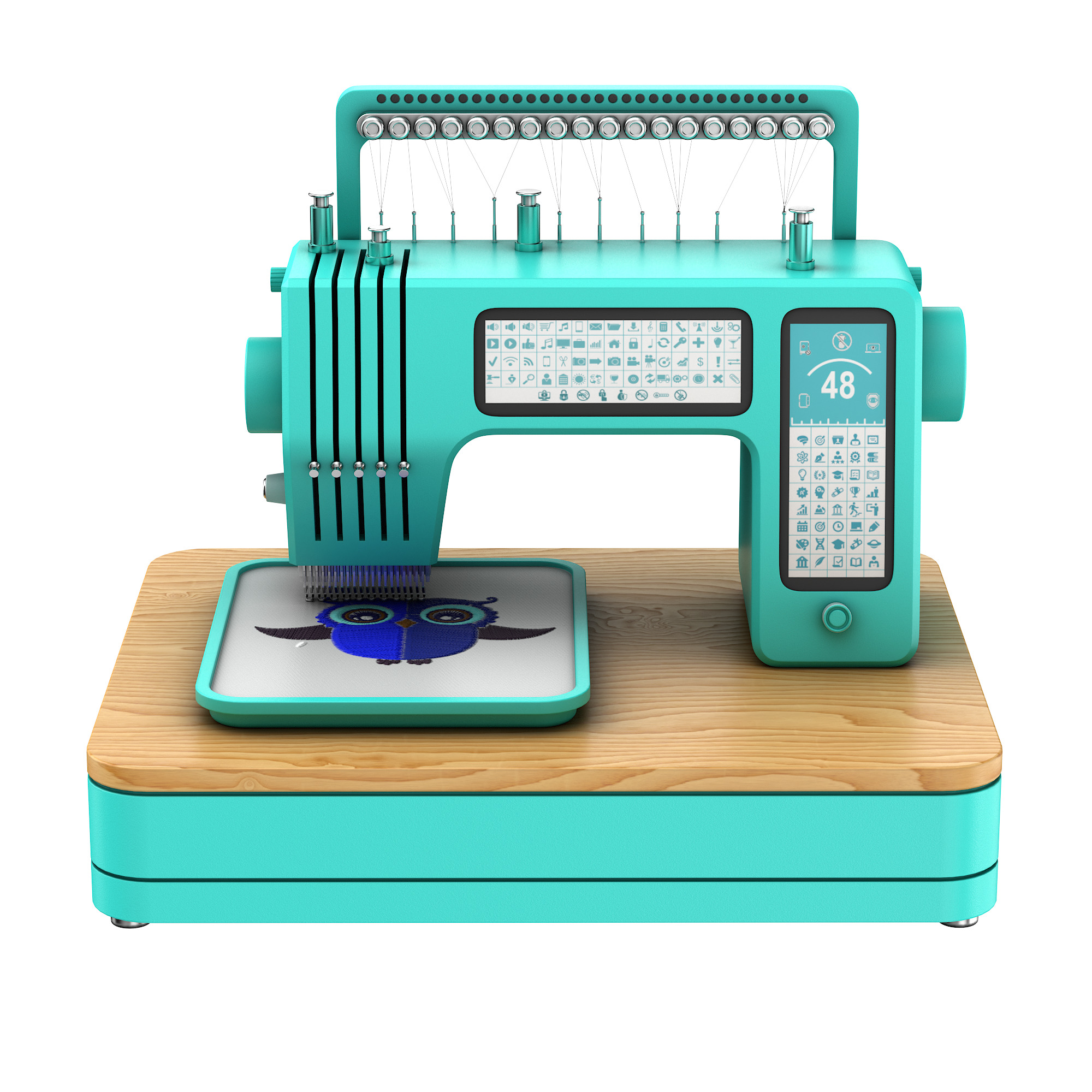 Embroidery machine 3D model_12