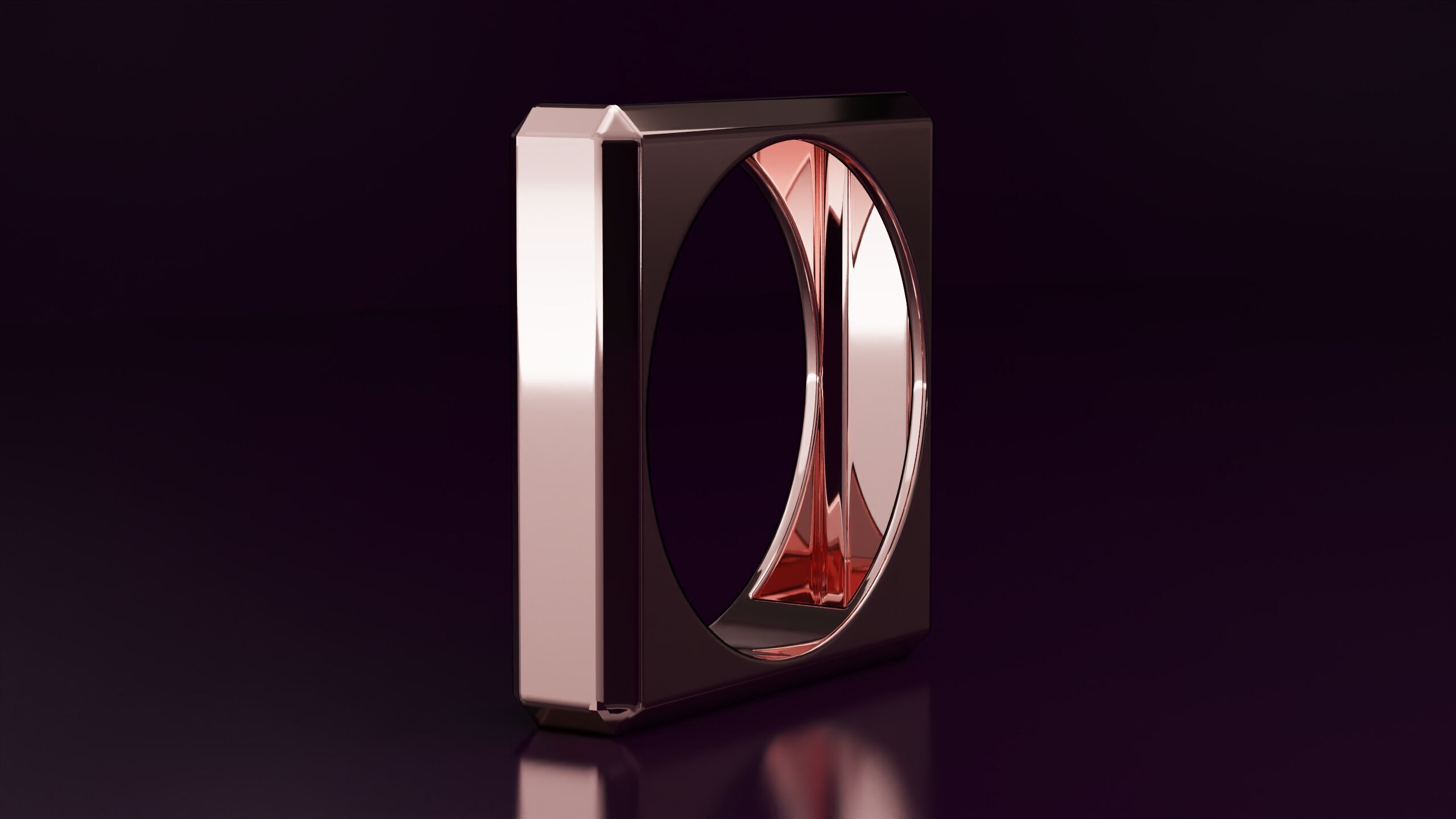 square ring N06 3D print model_2