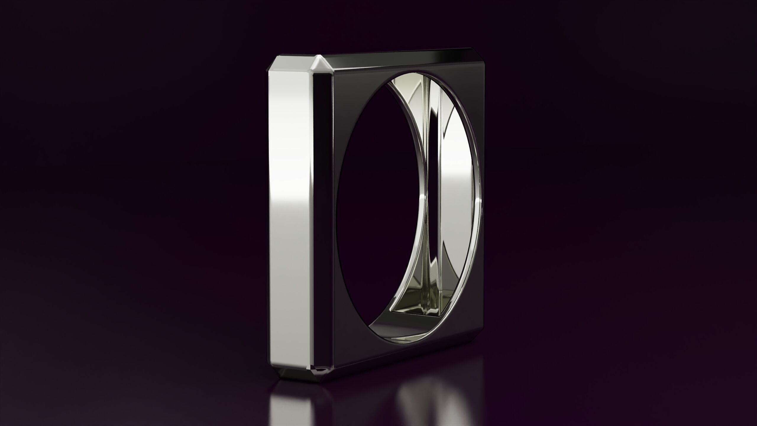 square ring N06 3D print model_1