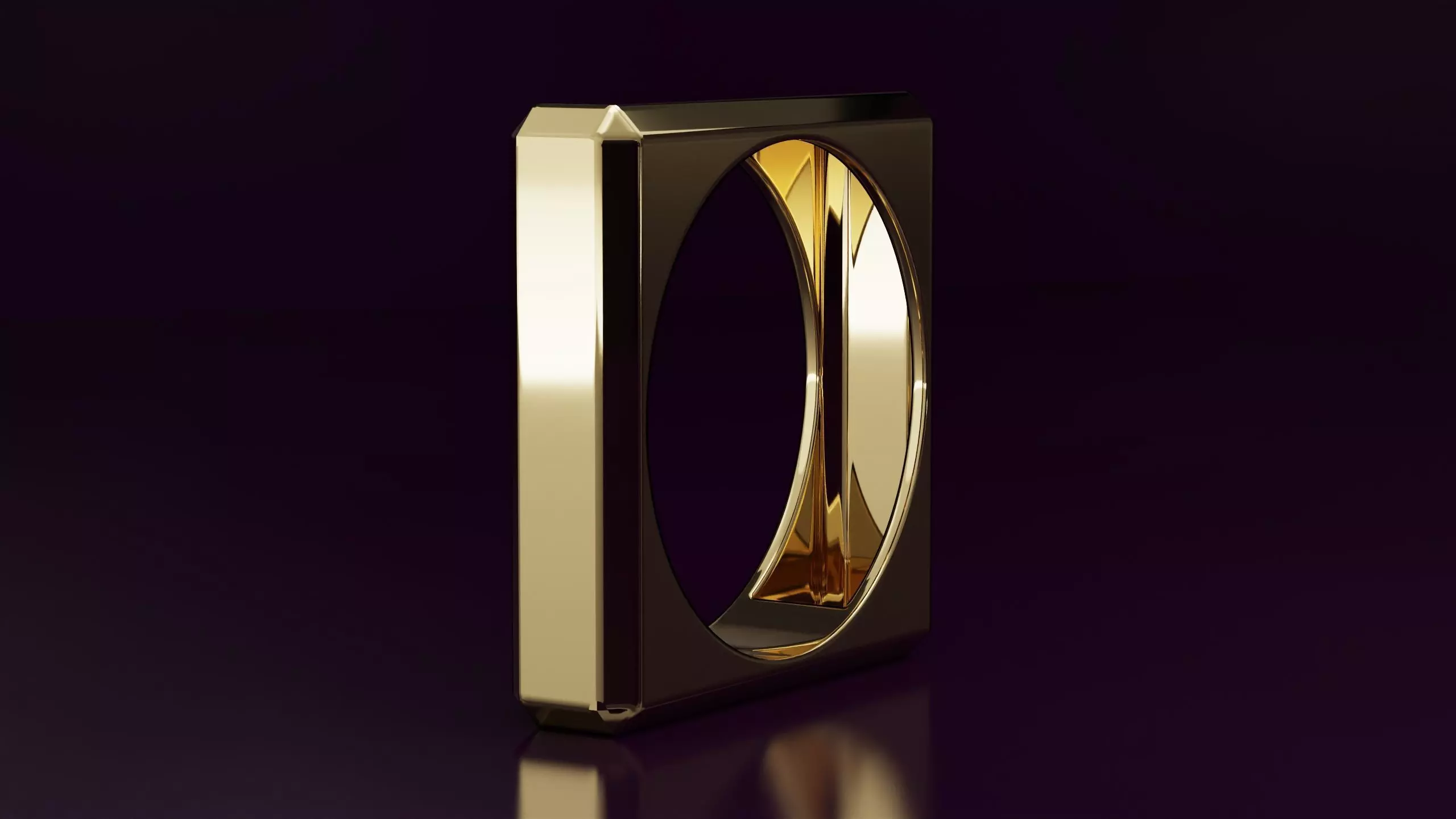 square ring N06 3D print model_0