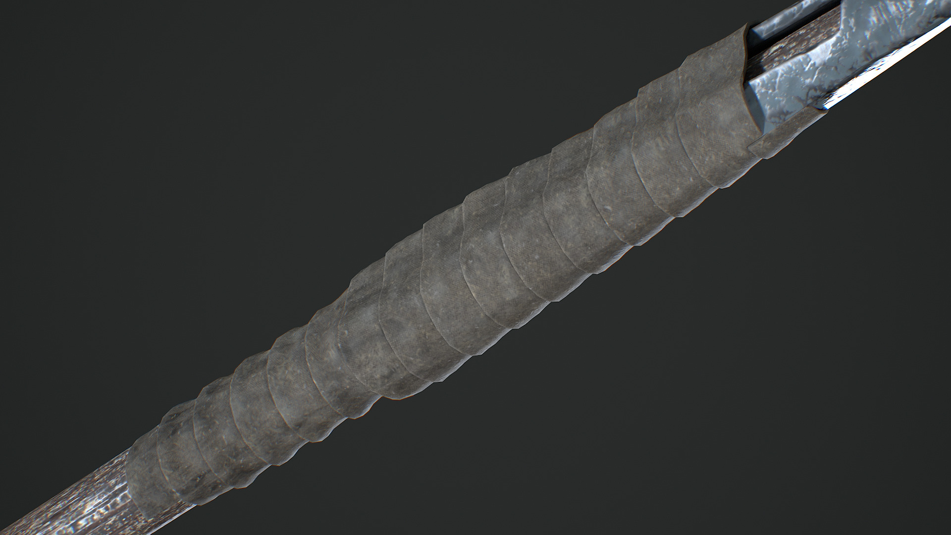 Spear Free low-poly 3D model_8