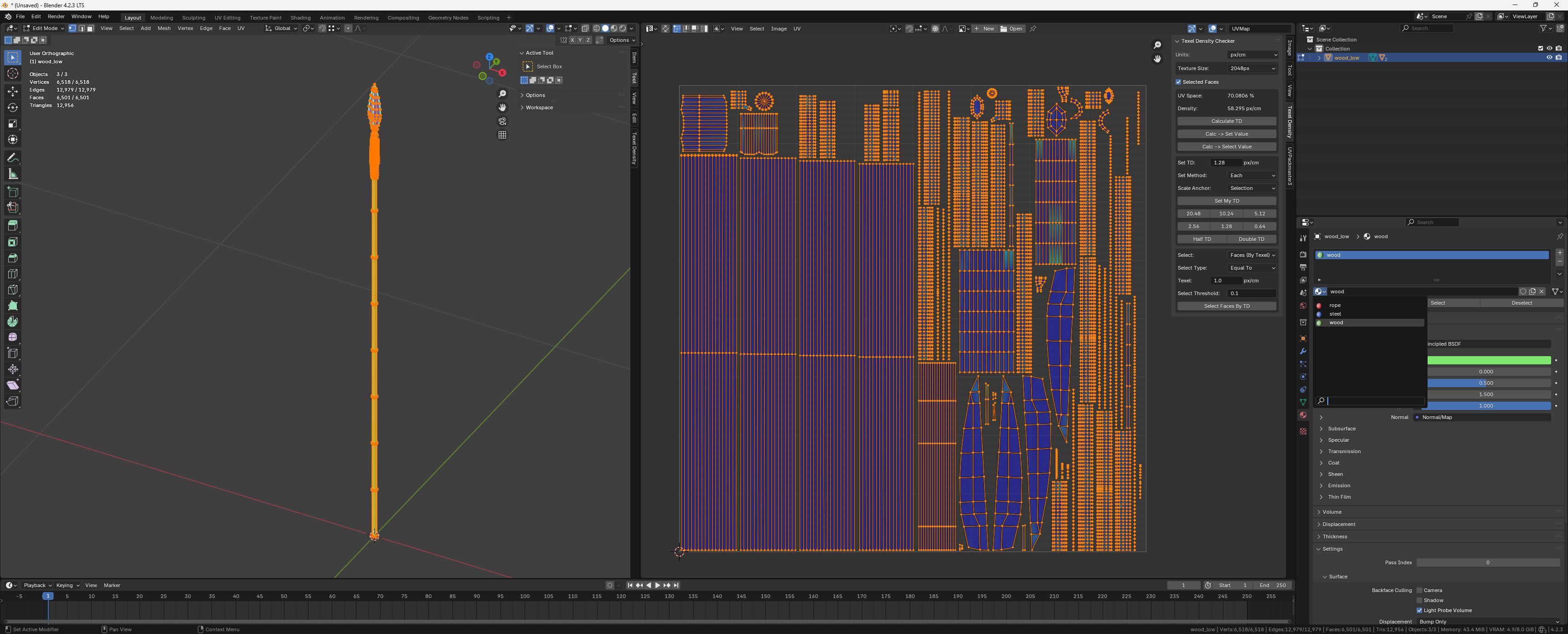 Spear Free low-poly 3D model_16