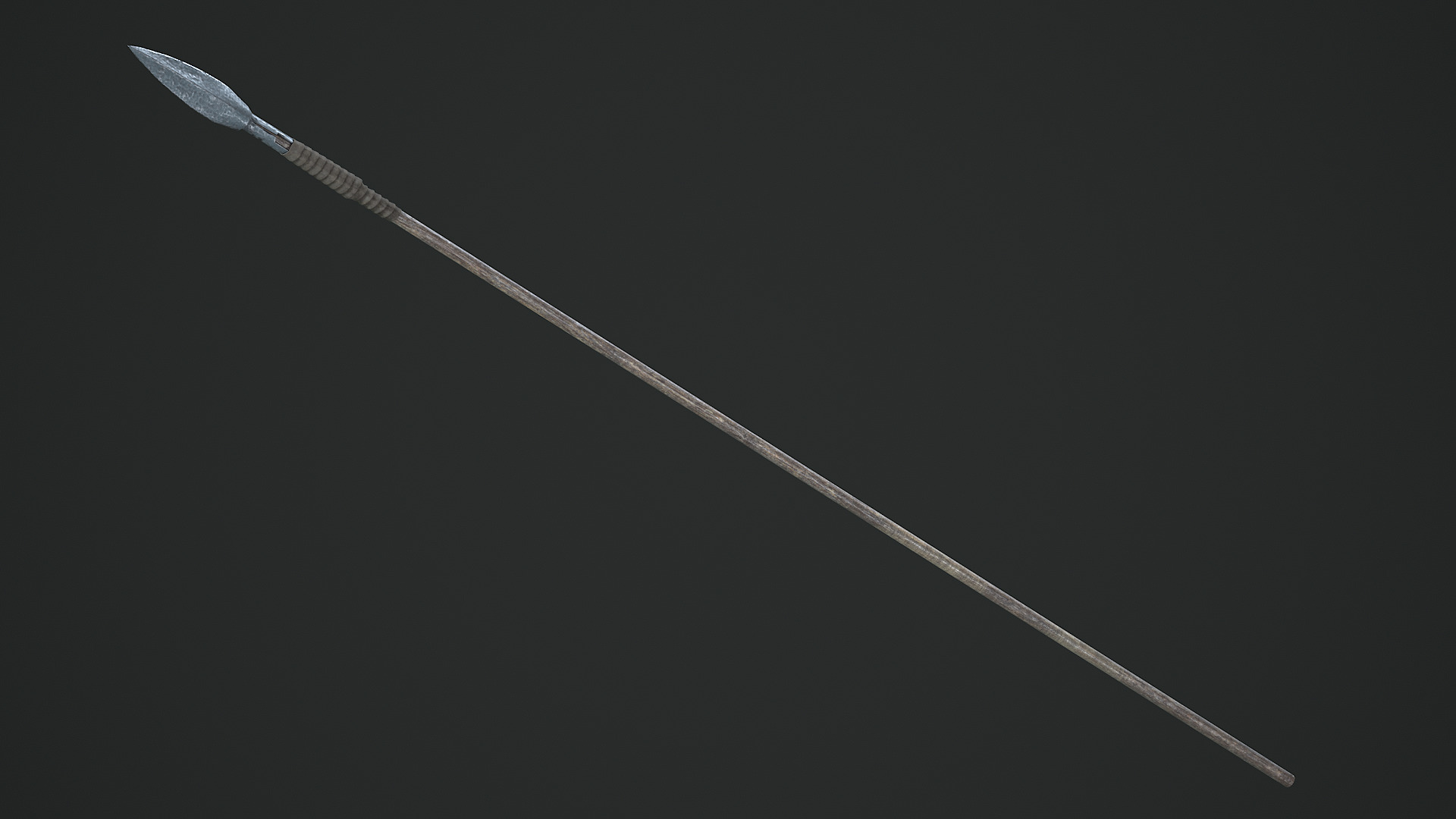 Spear Free low-poly 3D model_13