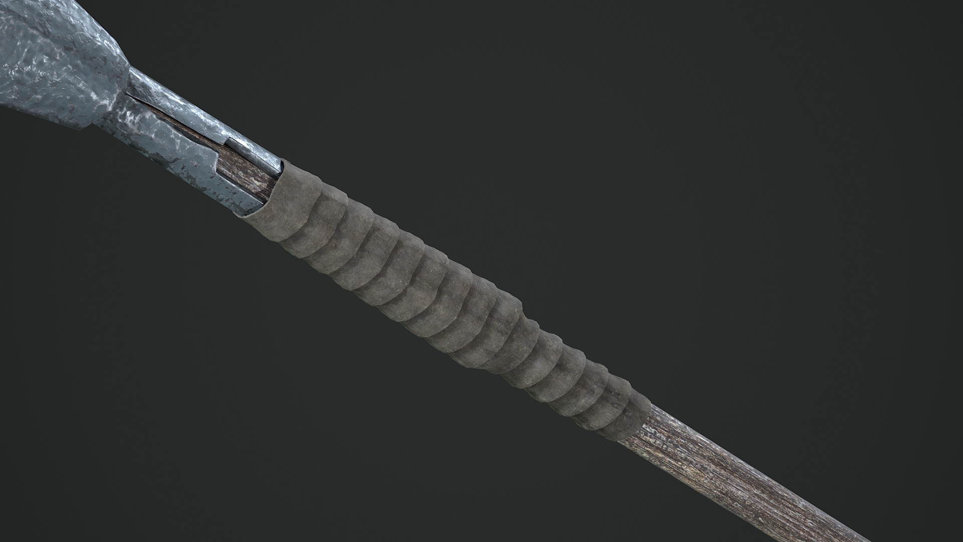 Spear Free low-poly 3D model_4