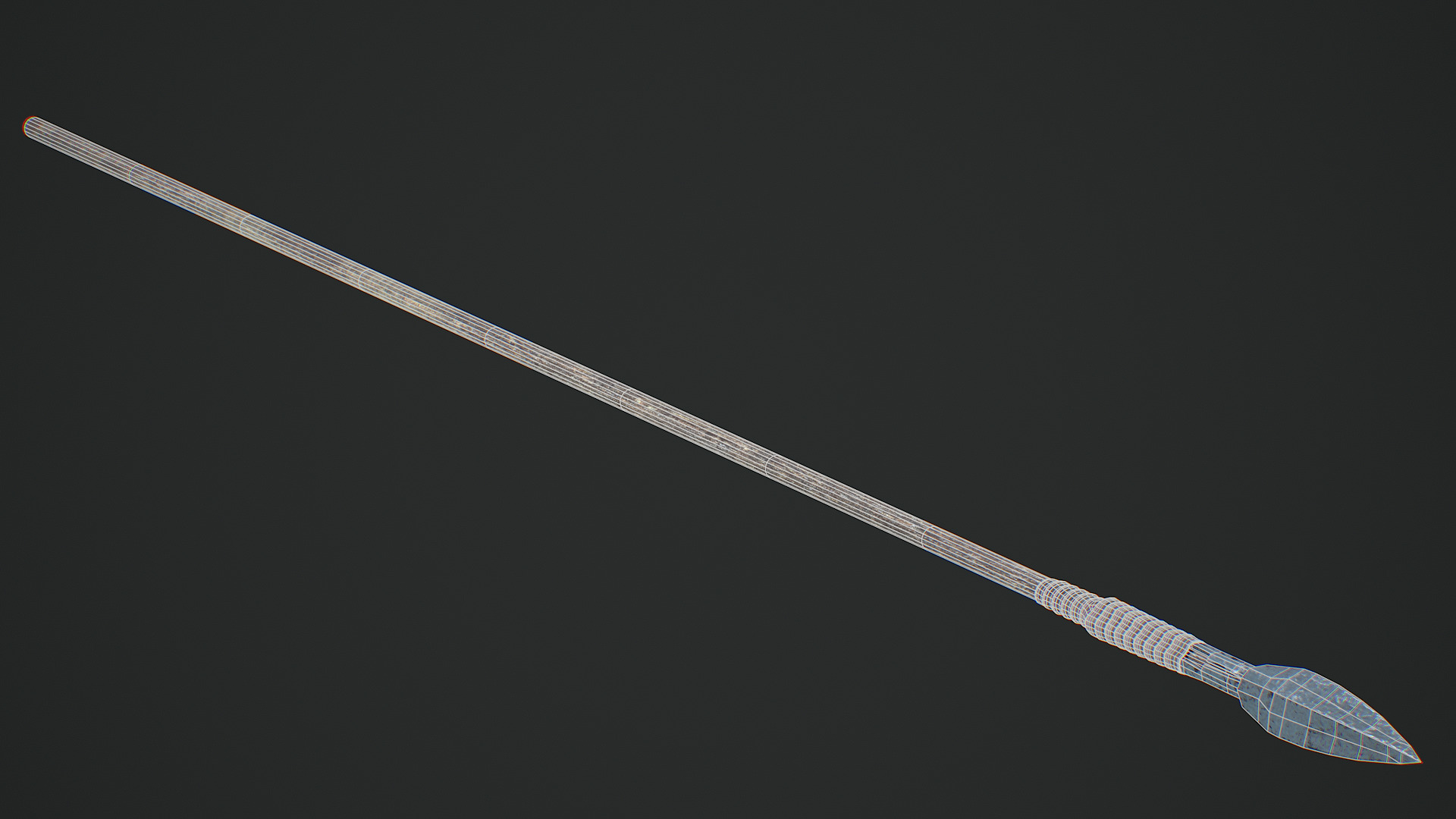 Spear Free low-poly 3D model_15