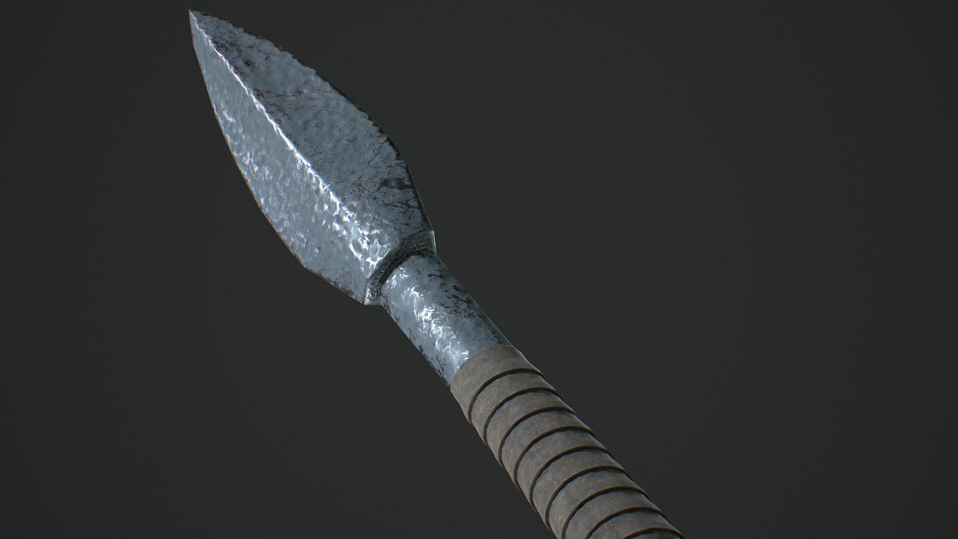 Spear Free low-poly 3D model_2