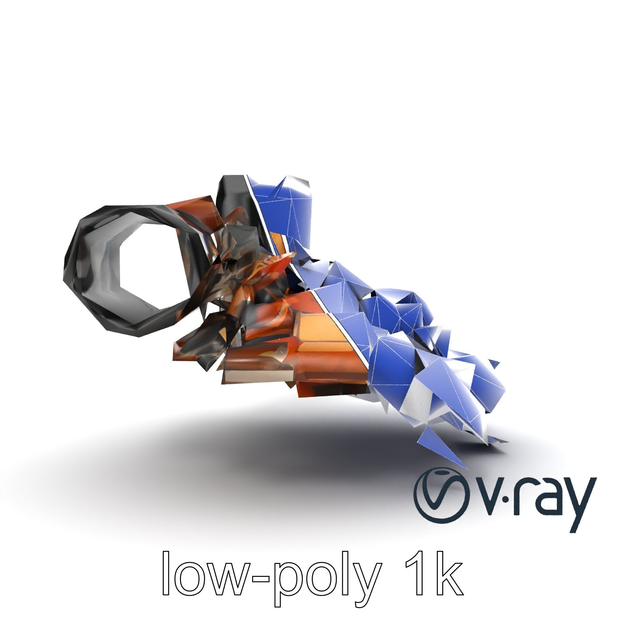 Jumbled Trash Assembly Waste Model Pack Low-poly 3D model_25