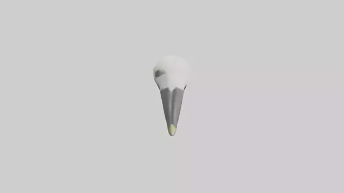 Gannet Beak Model Low-poly 3D model