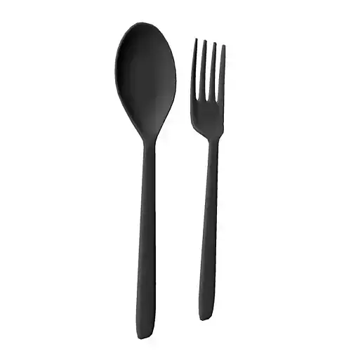 Spoon and fork